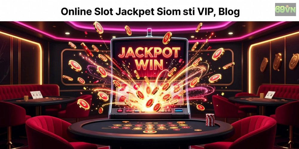 Khái niệm nổ hũ vip 69vn được minh họa qua jackpot hấp dẫn và giao diện chơi game chuyên nghiệp